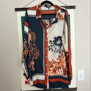 Fashion Nova Silk Dress Shirt